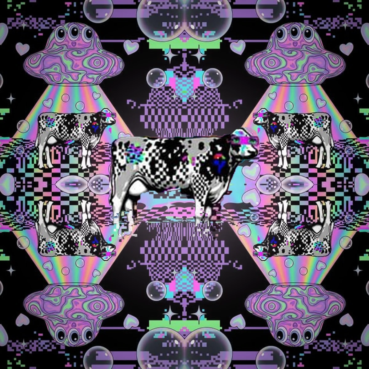 Kaleidoscope cow